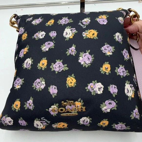 Coach Cargo Crossbody with vintage rosebud print with leather - Picture 4 of 12